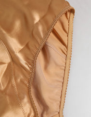 Dolce & Gabbana Beige Silk Stretch High Waist Girdle Underwear - IT2 | S - Shapewear