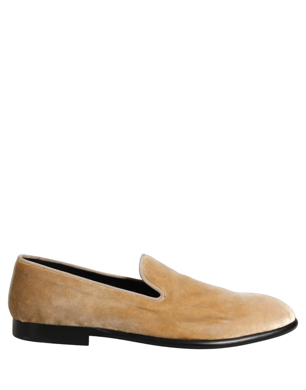 Dolce & Gabbana Beige Suede Slip On Slippers Loafers Shoes - EU44/US11