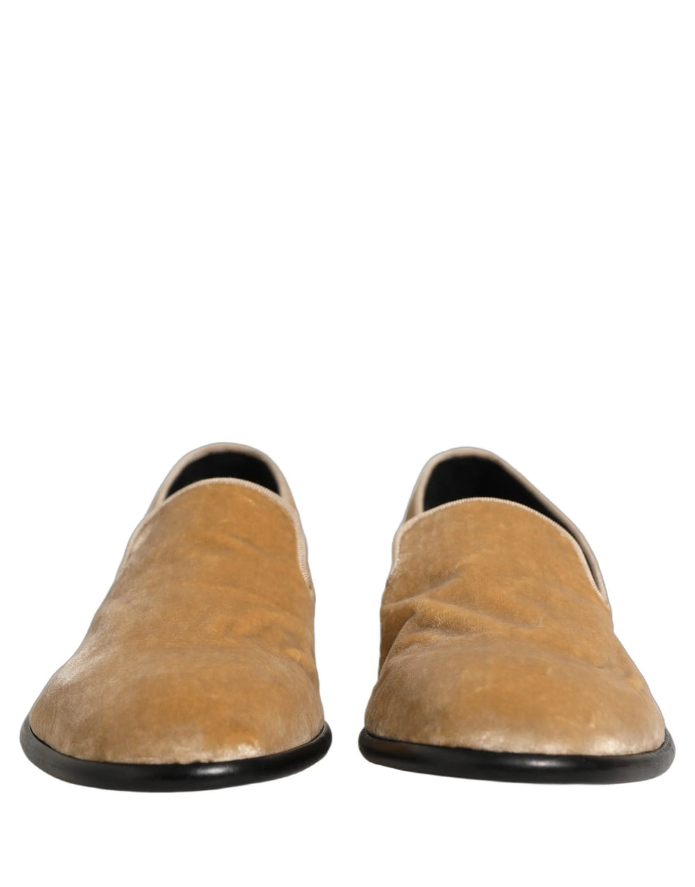Dolce & Gabbana Beige Suede Slip On Slippers Loafers Shoes - EU44/US11