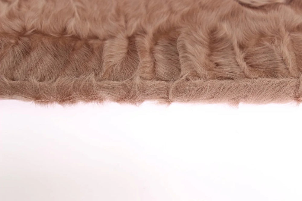 Dolce & Gabbana Beige Suede Xiangao Fur Elbow Gloves - 8|M