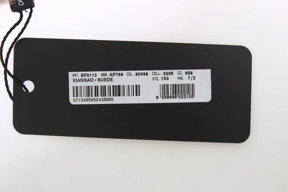 Dolce & Gabbana Beige Suede Xiangao Fur Elbow Gloves - 8|M - Gloves & Mittens