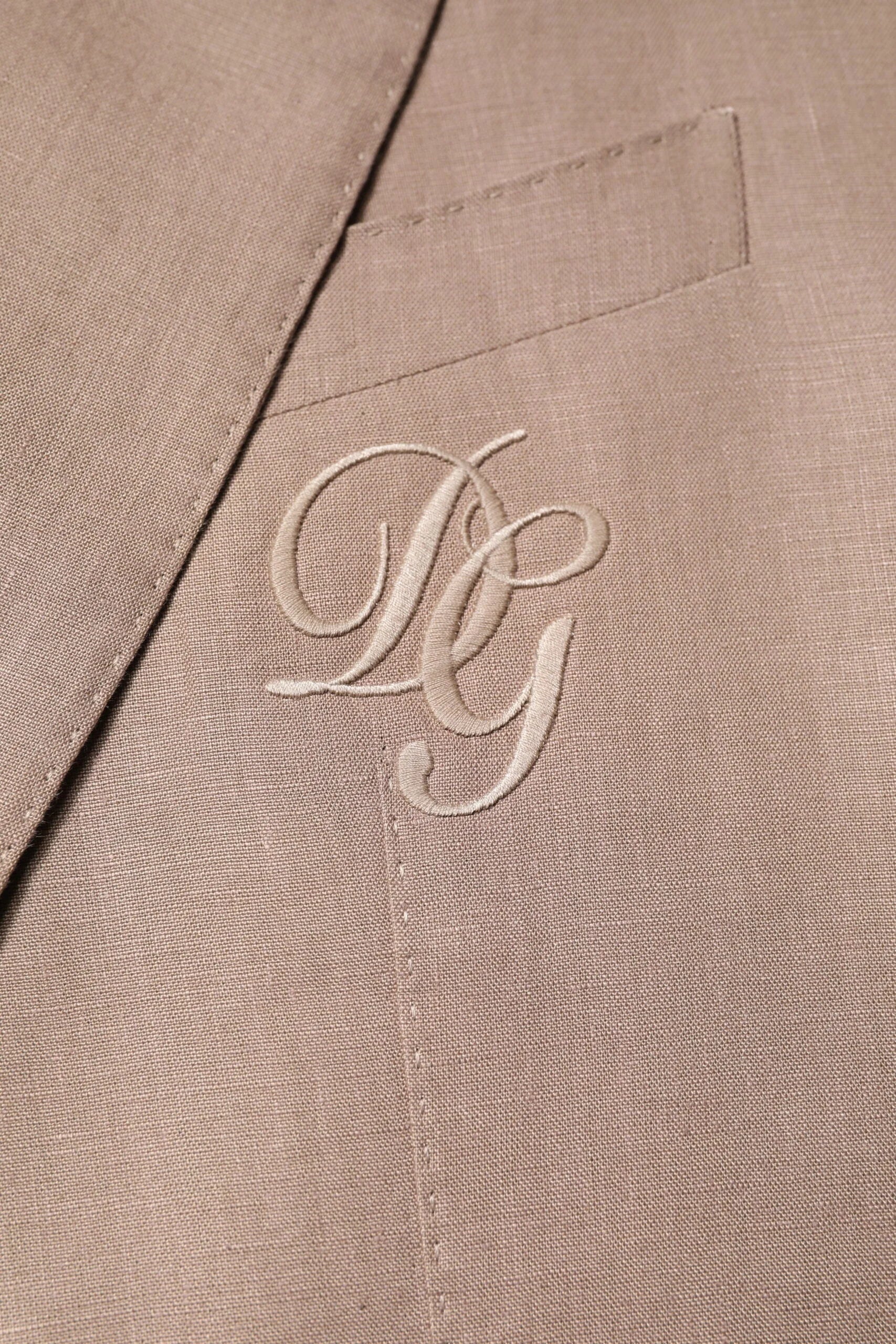 Dolce & Gabbana Beige TAORMINA Single Breasted Coat Blazer - IT58 | 3XL - Sport Jackets