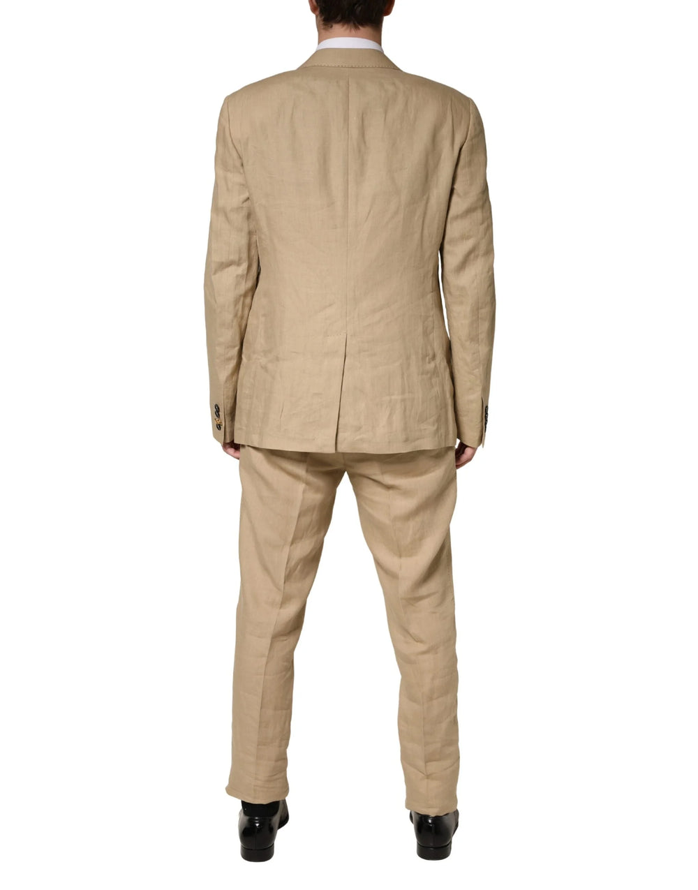 Dolce & Gabbana Beige TAORMINA Single Breasted Formal 2 Piece Suit - IT52 | XL