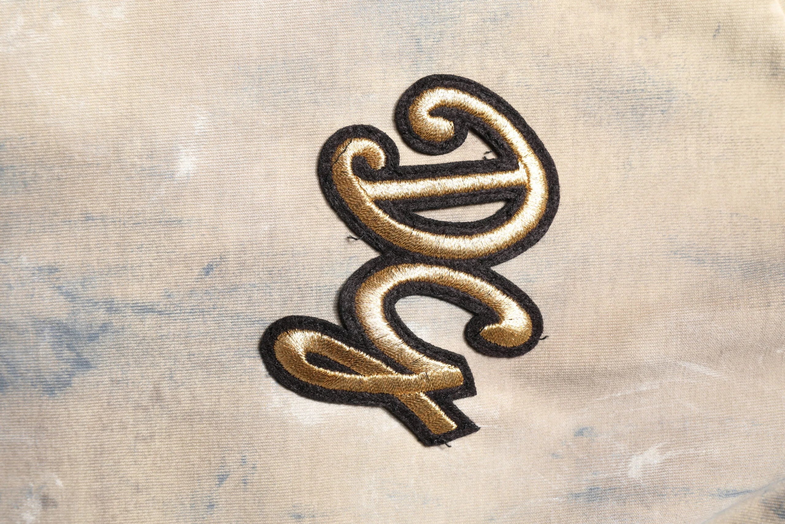 Dolce & Gabbana Beige Tie Dye DG Embroidery Cropped T-shirt - IT50 | L - T-Shirts