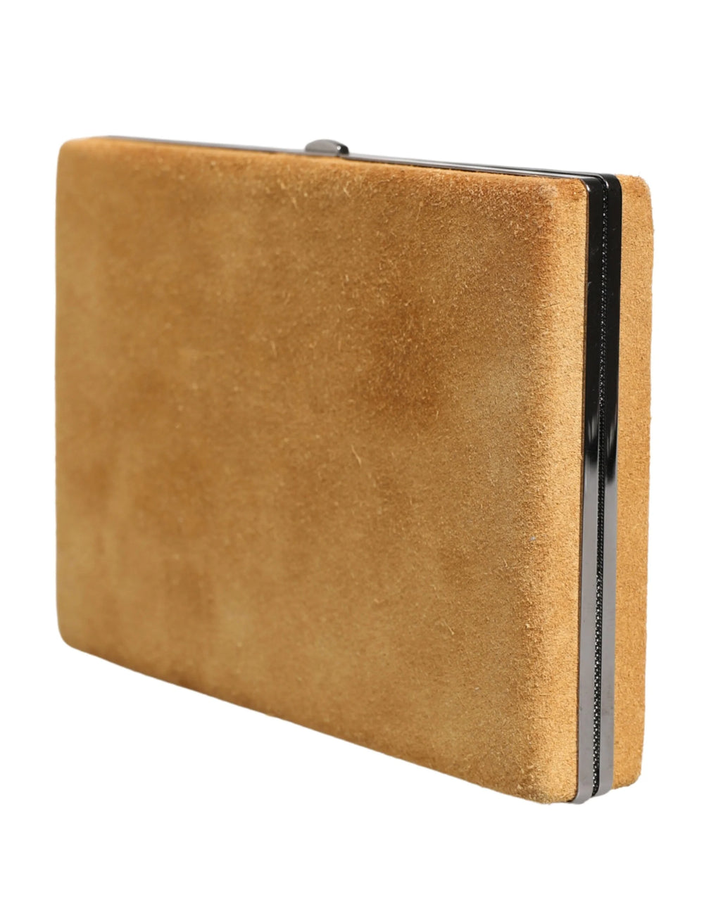 Dolce & Gabbana Beige Velvet Calf Leather Clutch Evening Women Purse Bag