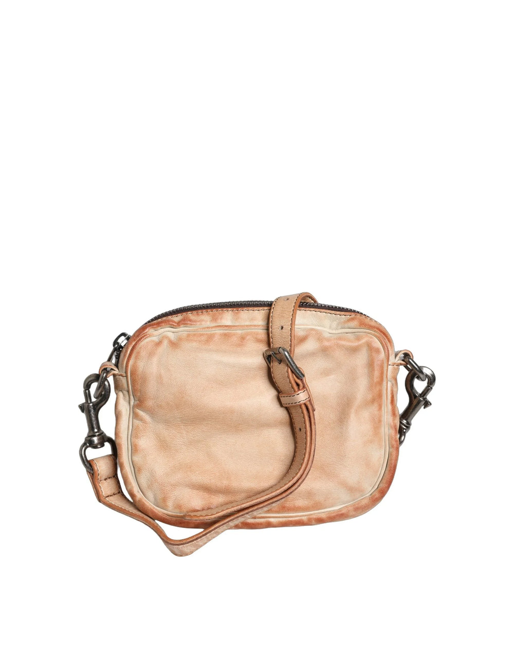 Τσάντα ώμου Borse Uomo Dolce & Gabbana, μπεζ με vintage δέρμα και λογότυπο