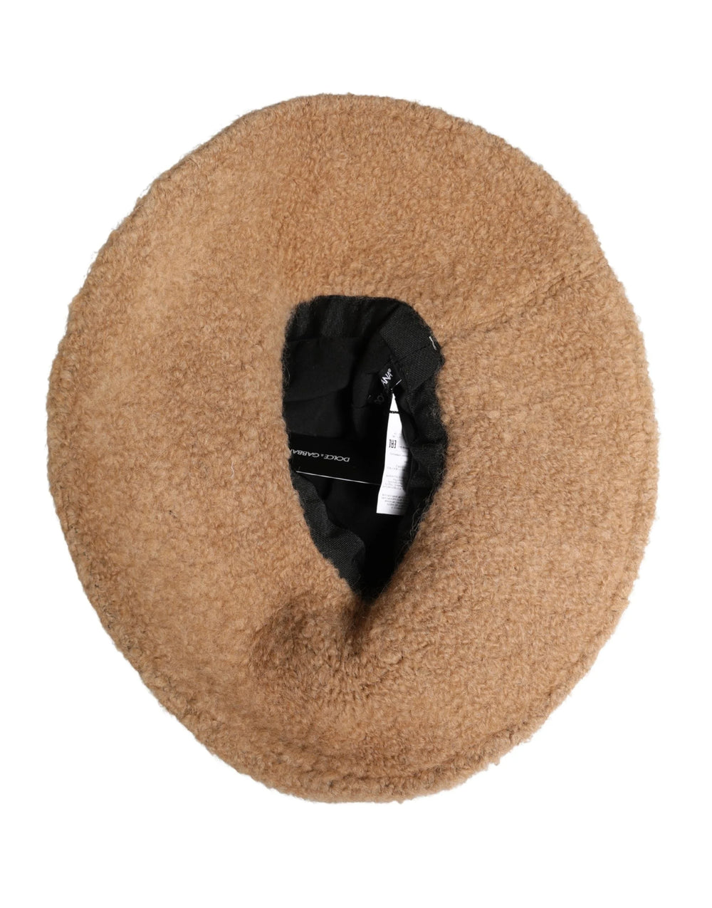 Dolce & Gabbana Beige Virgin Wool Fur Women Knitted Capello Hat - 58 cm|M - Hats