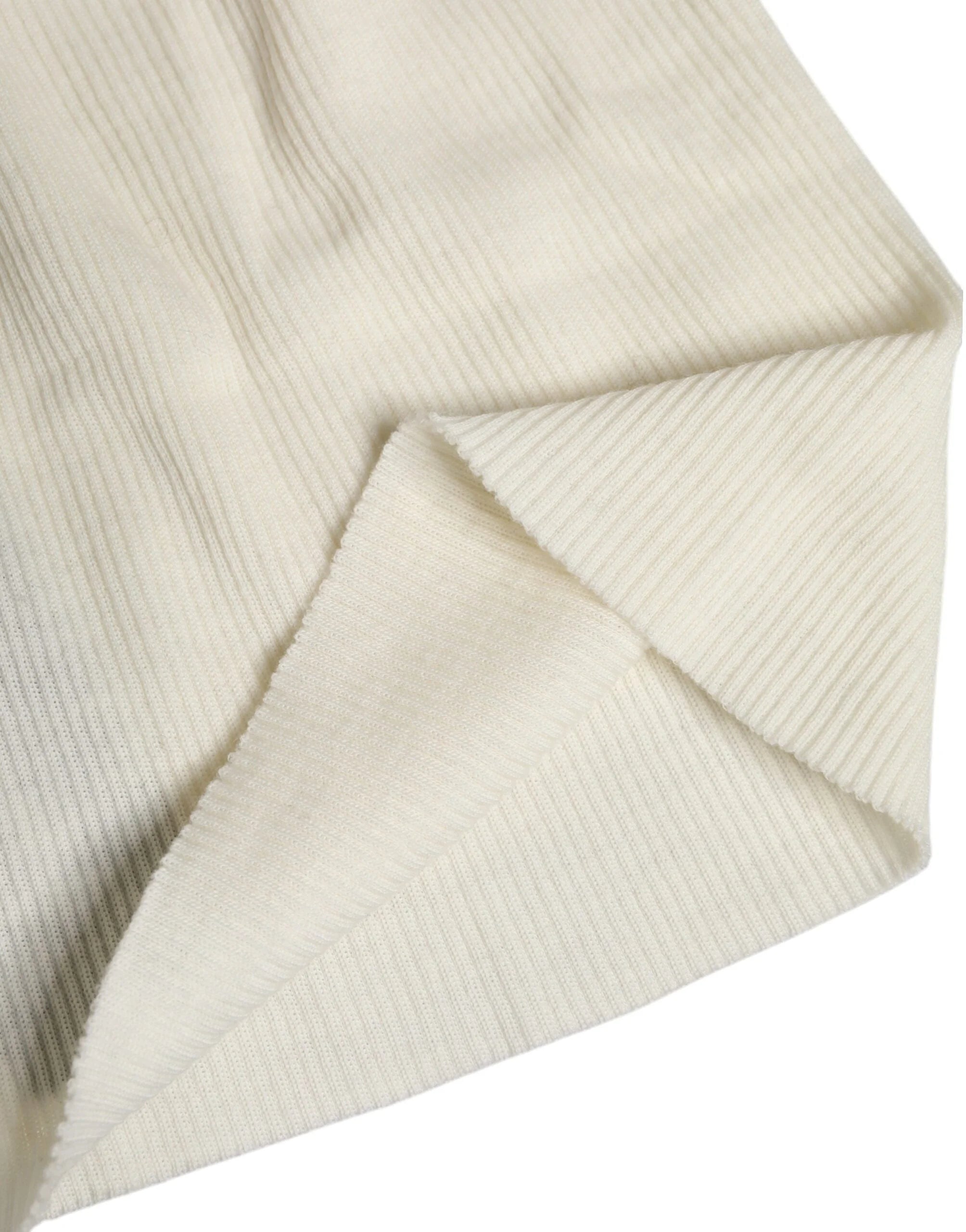 Dolce & Gabbana Beige Wool Blend Knitted Beanie Cap - Beanies