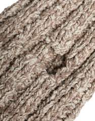 Dolce & Gabbana Beige Wool Knitted Ski Mask Balaclava Hat - Balaclavas