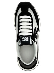 Dolce & Gabbana Bicolor Calfskin Athletic Sneakers