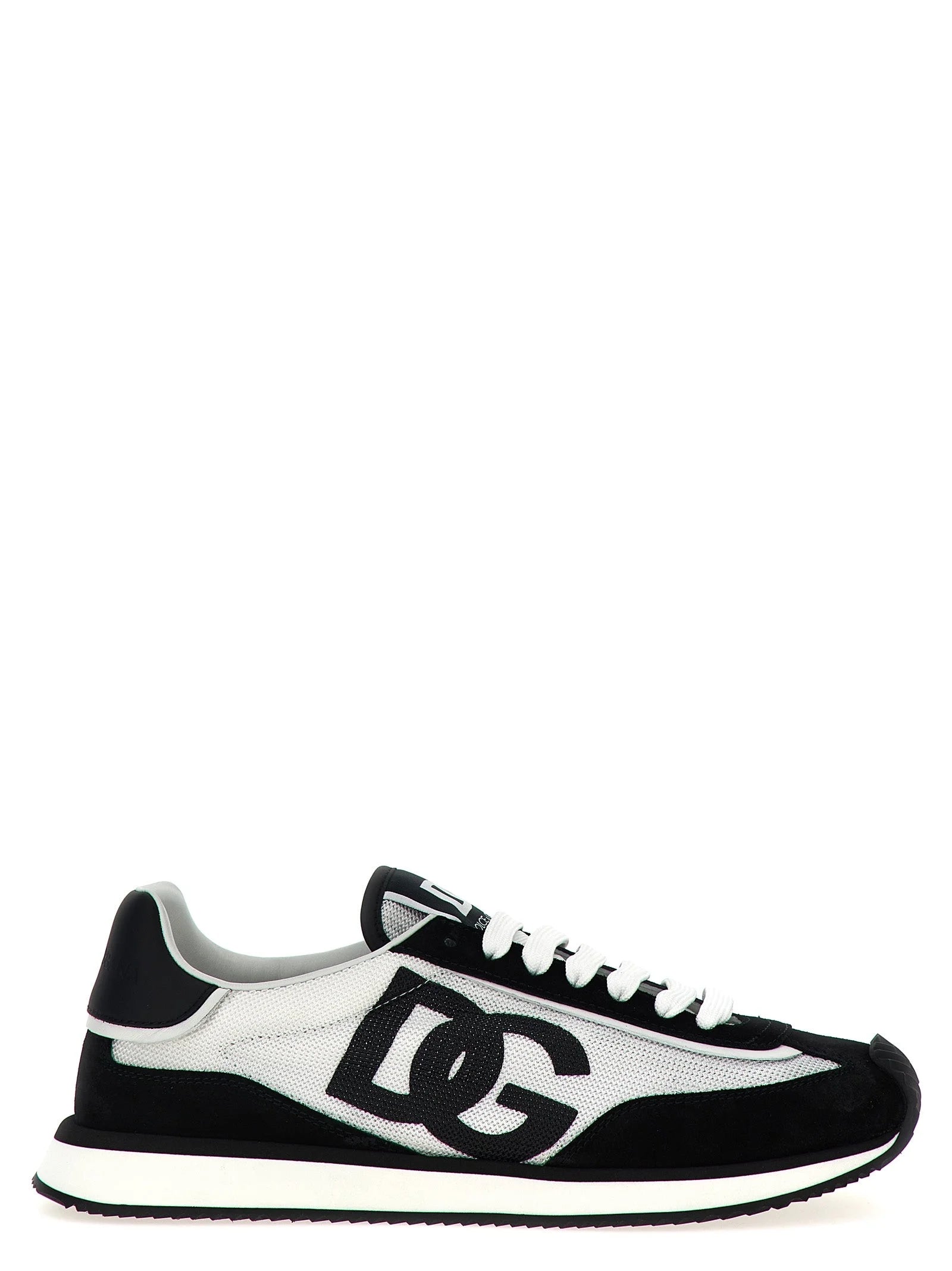 Dolce & Gabbana Bicolor Calfskin Athletic Sneakers
