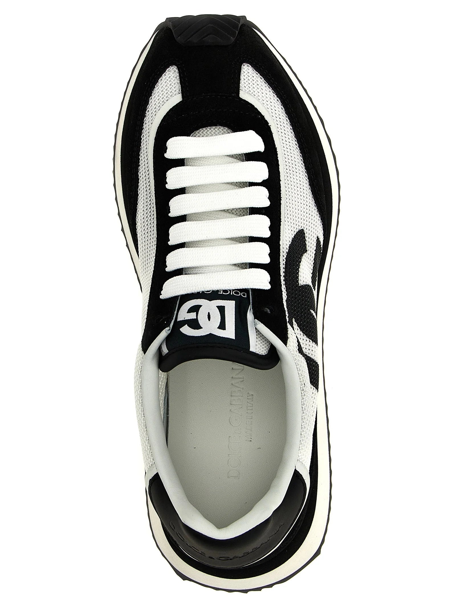 Zapatillas deportivas bicolor de piel de ternero Dolce & Gabbana