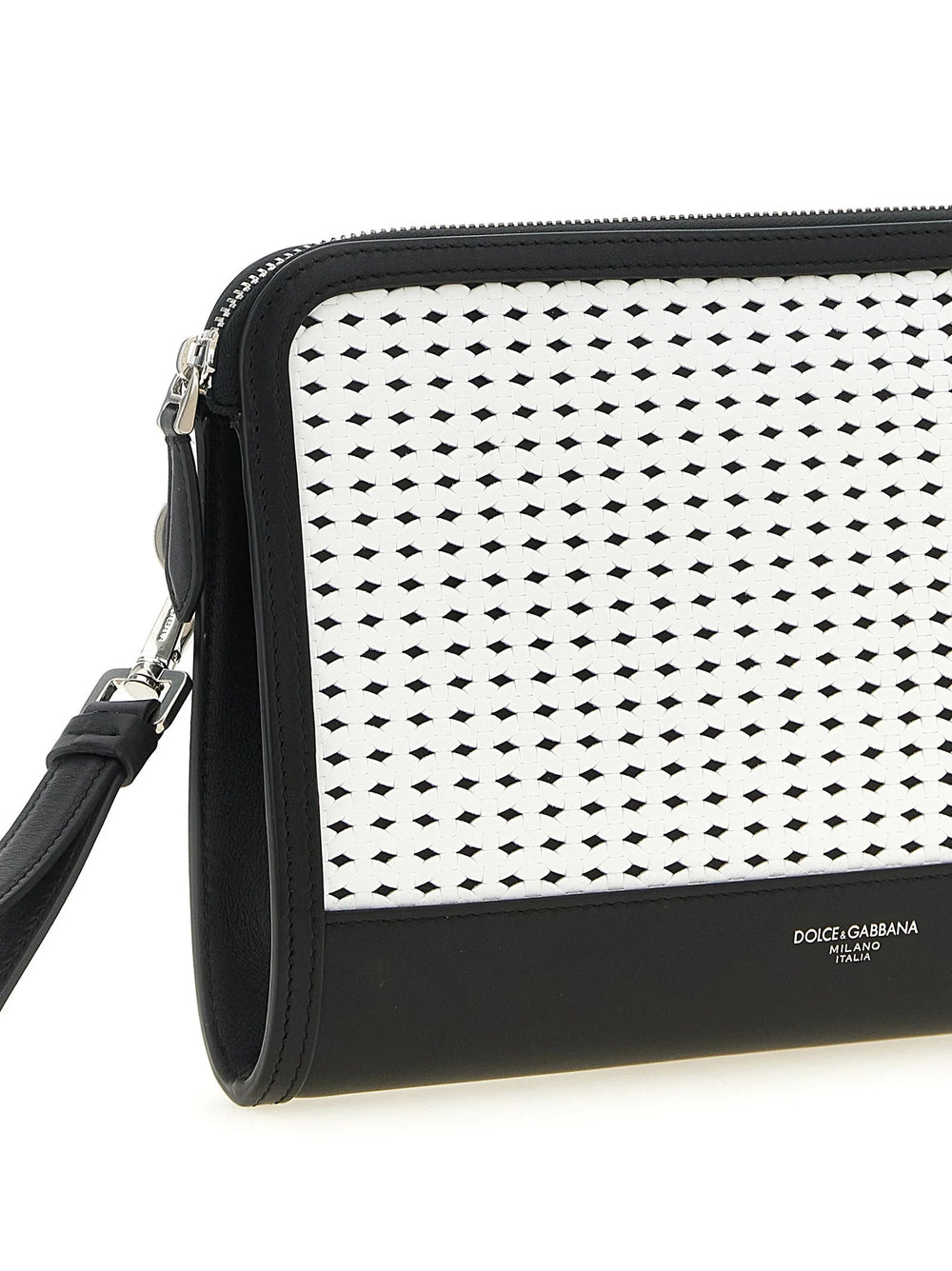 Dolce & Gabbana Bicolor Calfskin Clutch Bag