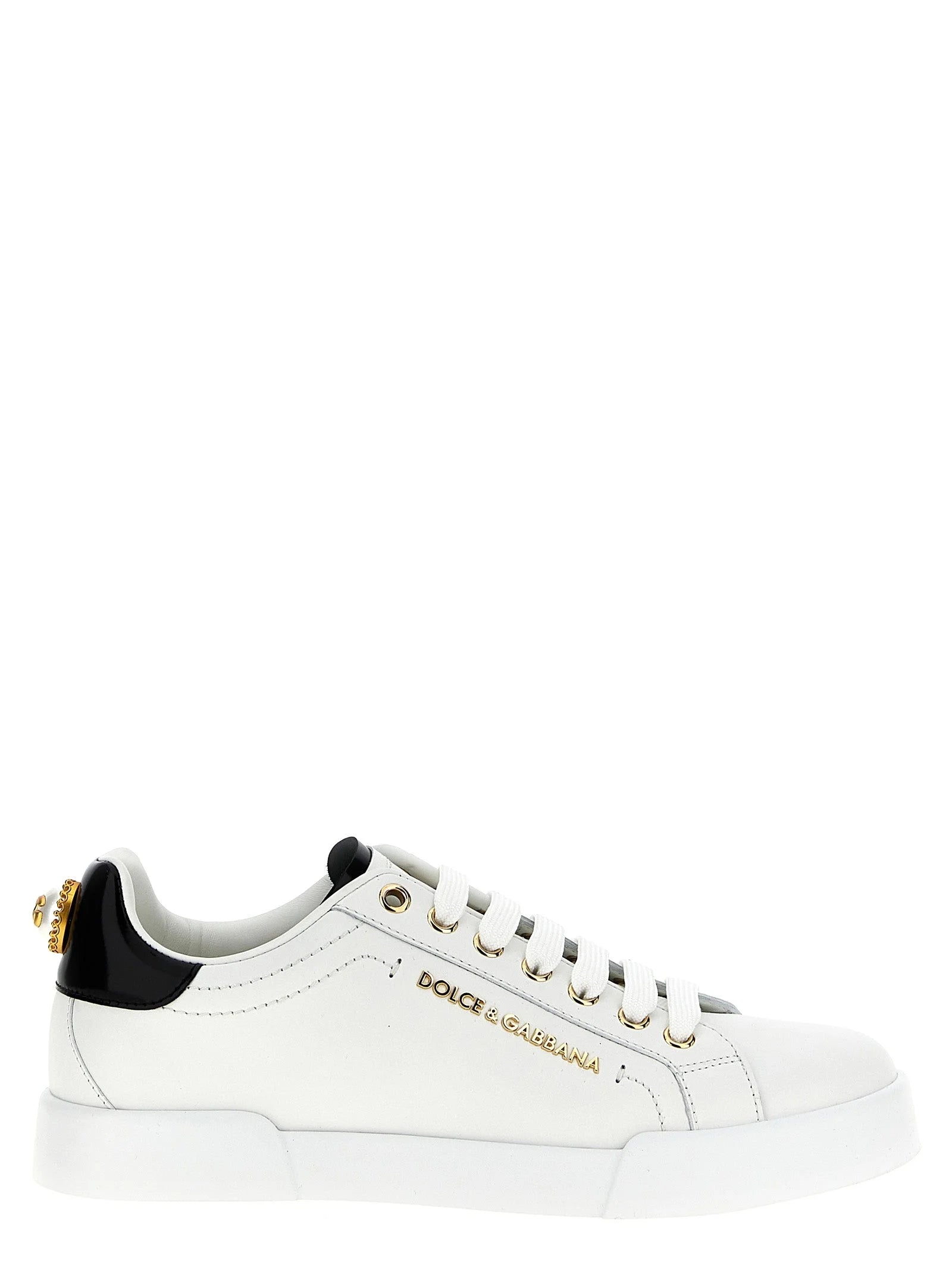 Dolce & Gabbana Bicolor Calfskin Low Top Sneakers