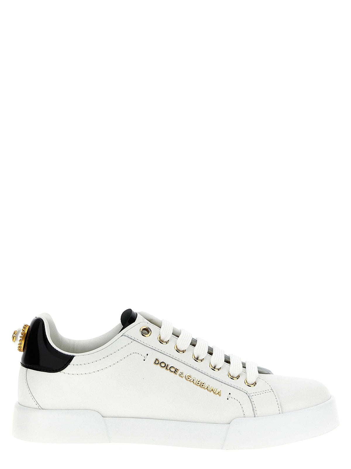 Dolce & Gabbana Bicolor Calfskin Low Top Sneakers