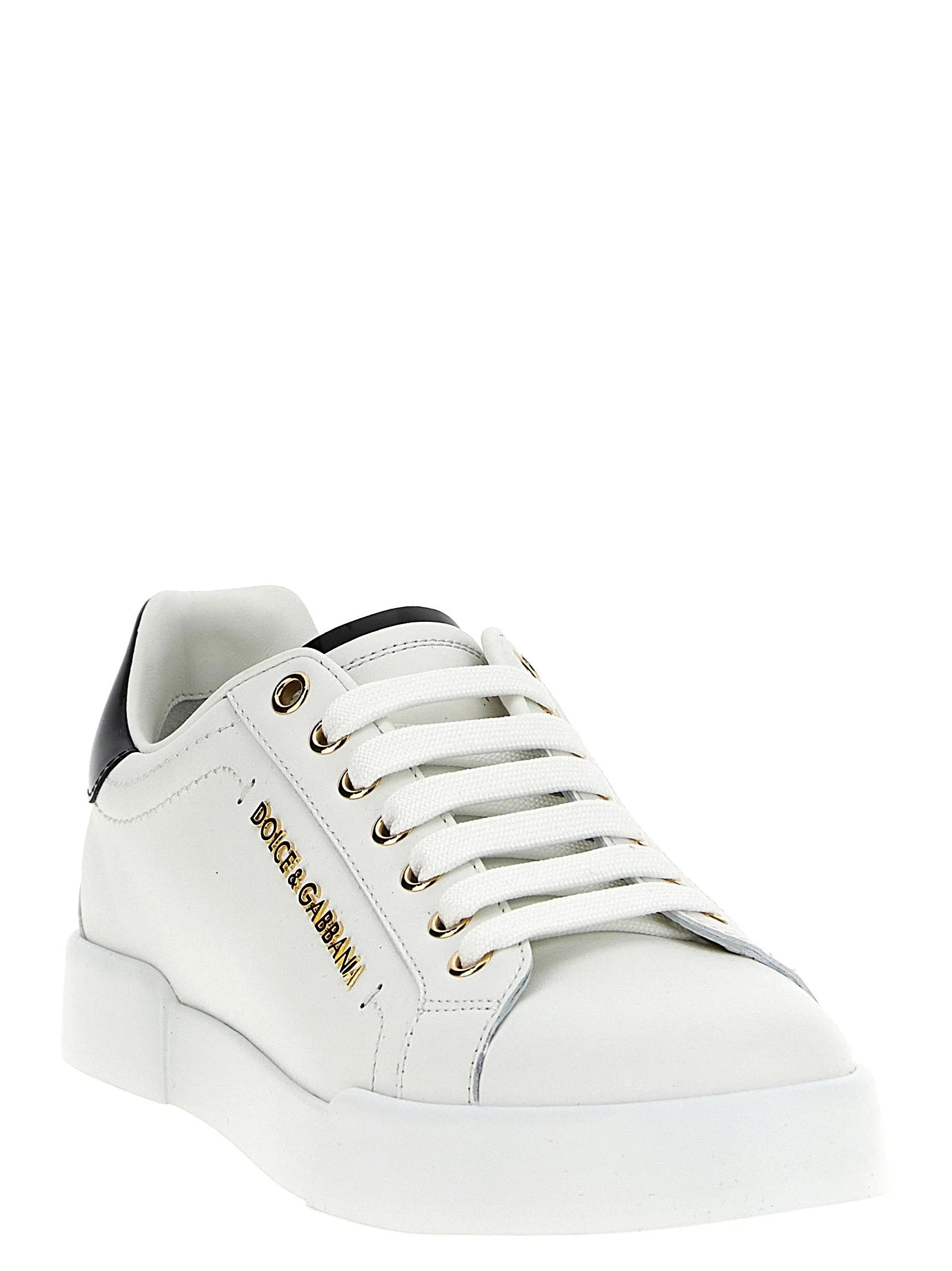 Dolce & Gabbana Bicolor Calfskin Low Top Sneakers