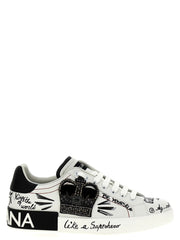 Dolce & Gabbana Bicolor Calfskin Sneakers
