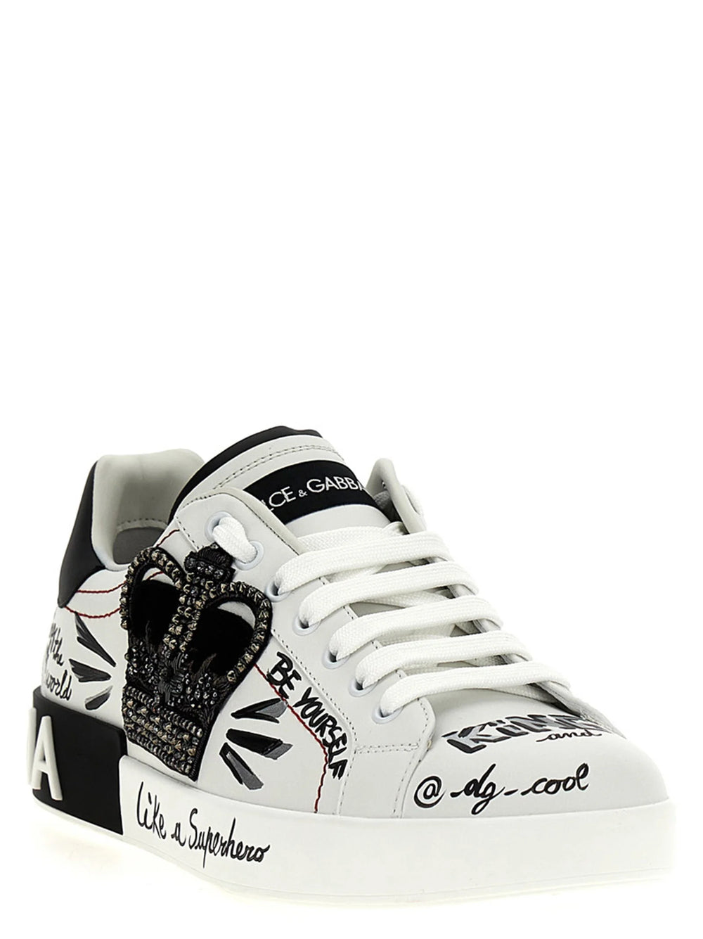 Dolce & Gabbana Bicolor Calfskin Sneakers