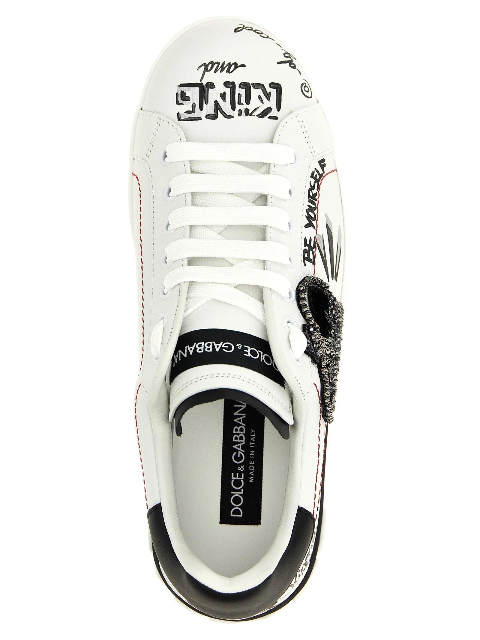 Dolce & Gabbana Bicolor Calfskin Sneakers