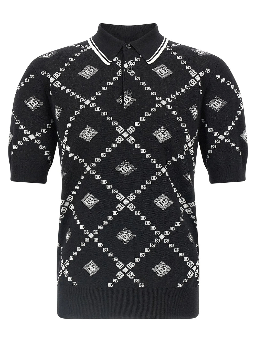 Dolce & Gabbana Bicolor Cashmere Polo Shirt - IT52 | XL