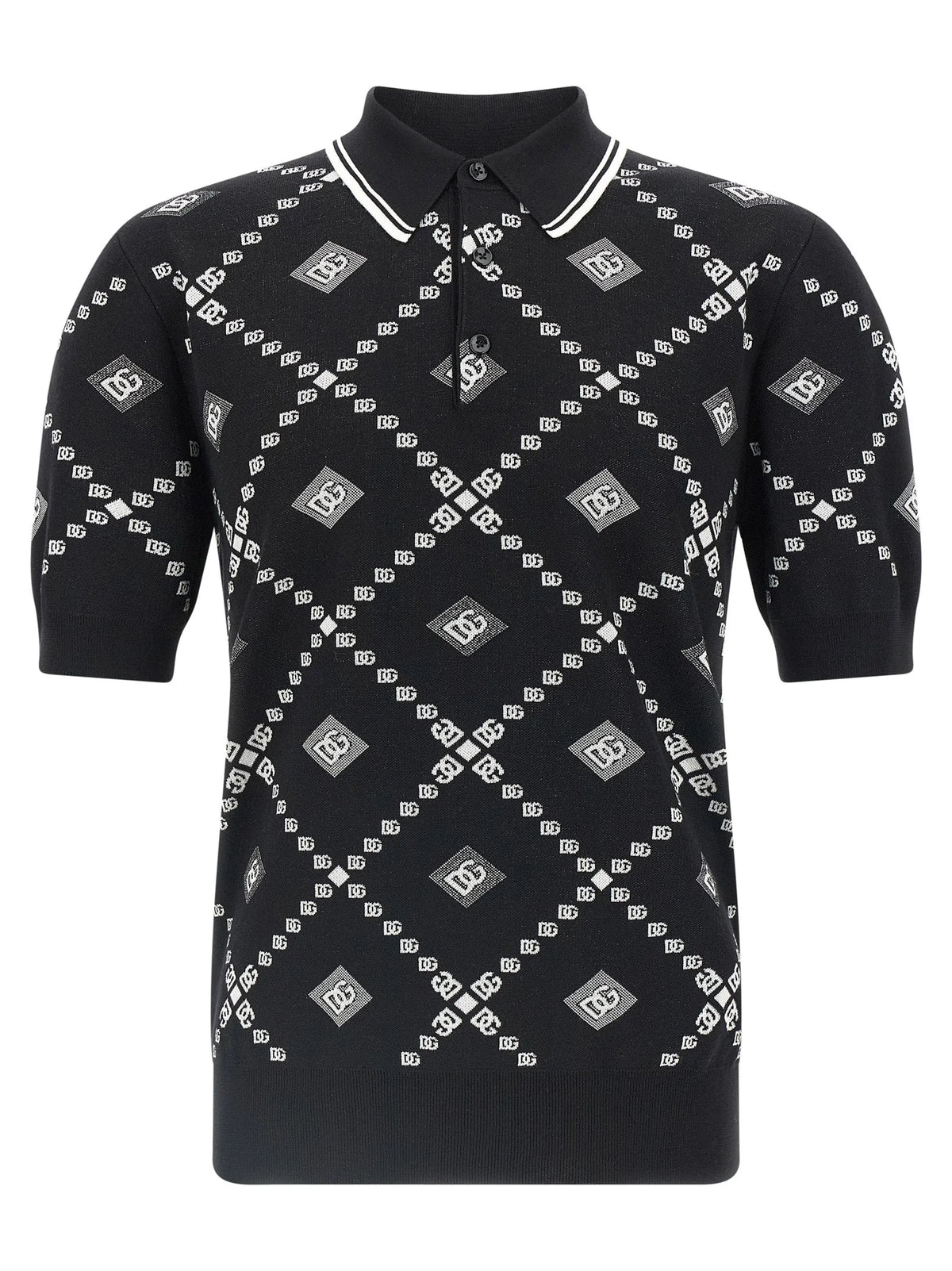 Dolce & Gabbana Bicolor Cashmere Polo Shirt - IT52 | XL