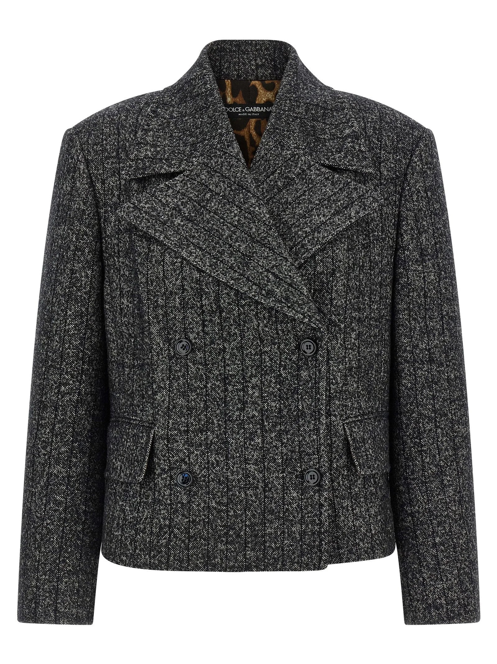 Dolce & Gabbana Bicolor Elastane Blazer