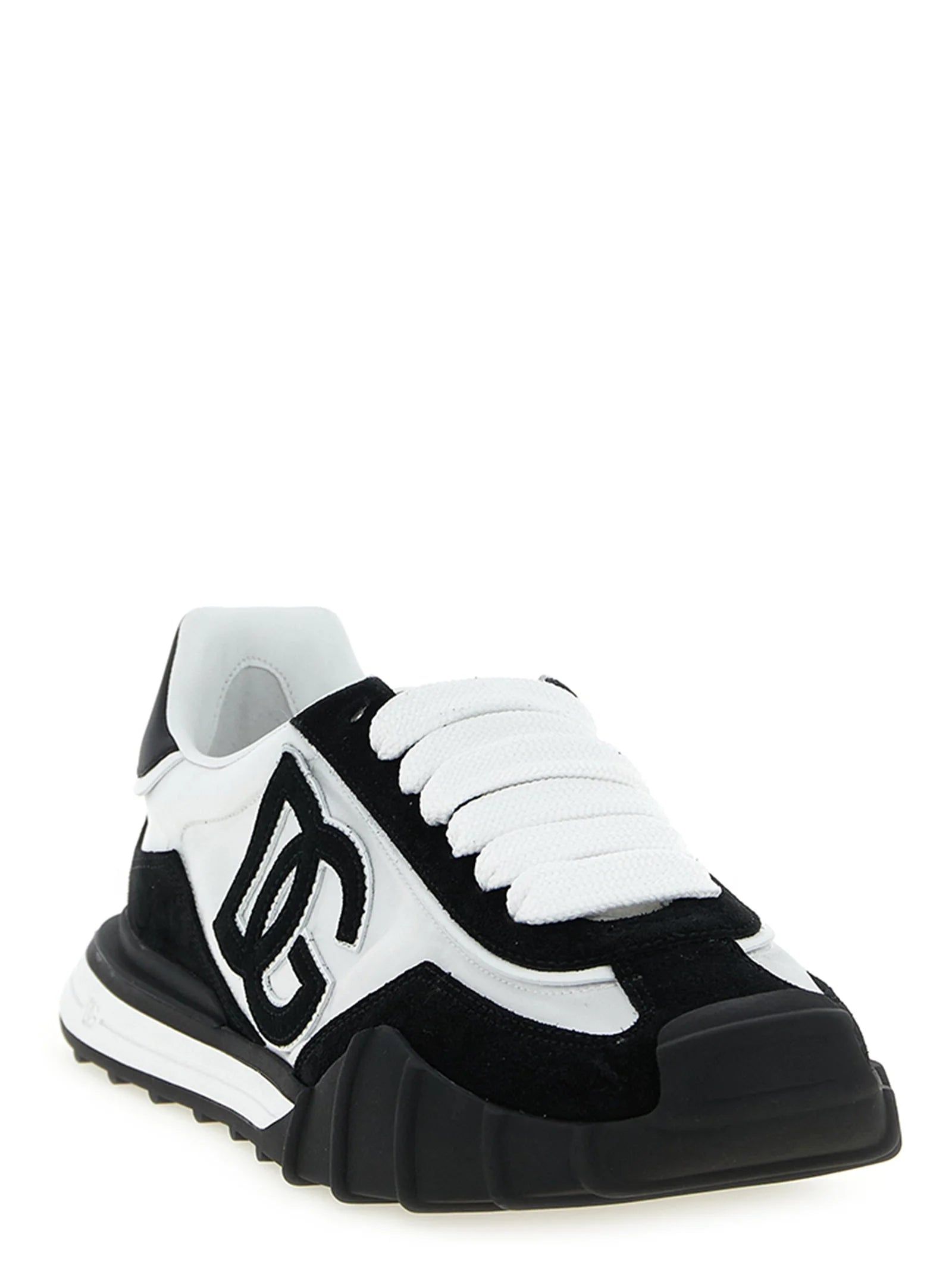 Dolce & Gabbana Bicolor Polyamide Athletic Sneakers