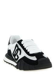 Dolce & Gabbana Bicolor Polyamide Athletic Sneakers