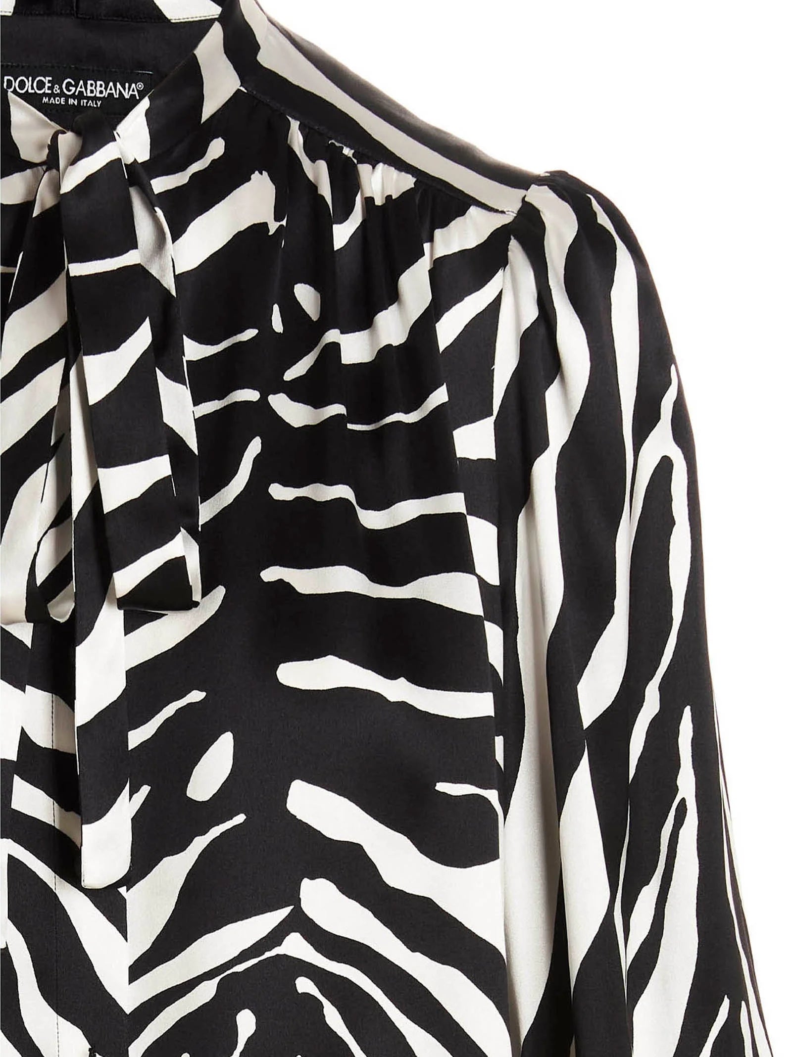 Dolce & Gabbana Bicolor Silk Blouse