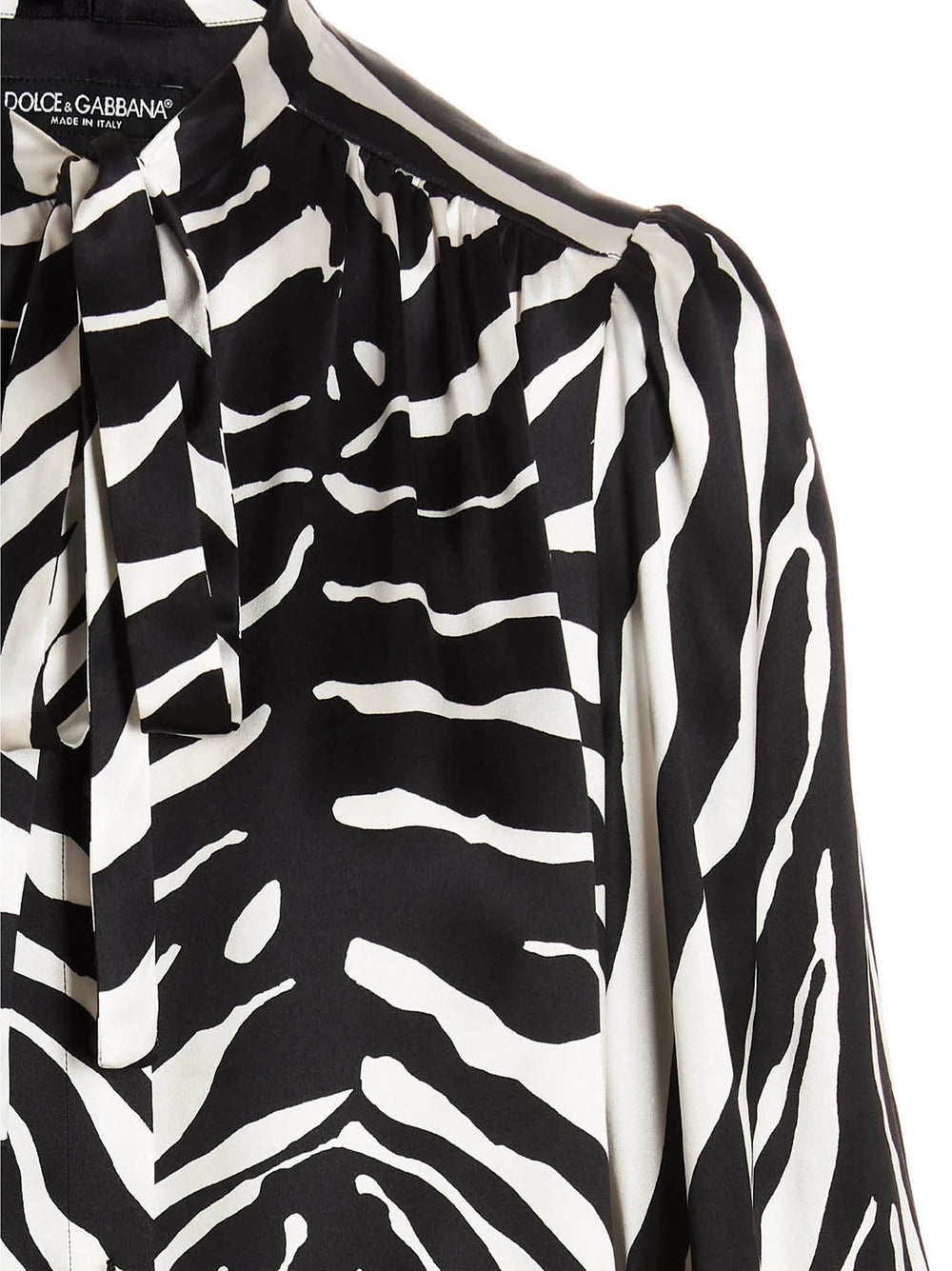Dolce & Gabbana Bicolor Silk Blouse