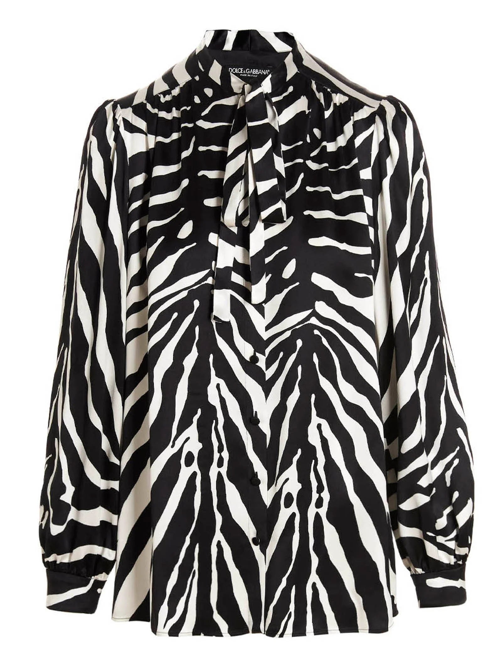 Dolce & Gabbana Bicolor Silk Blouse
