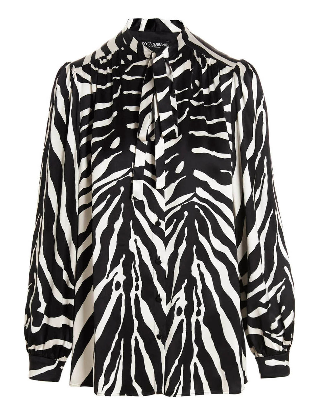 Dolce & Gabbana Bicolor Silk Blouse
