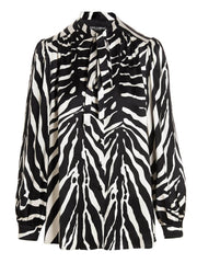 Dolce & Gabbana Bicolor Silk Blouse