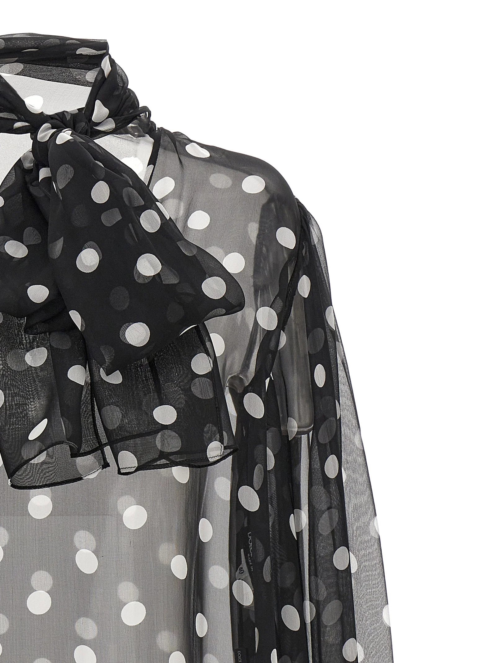 Dolce & Gabbana Bicolor Silk Blouse - IT42