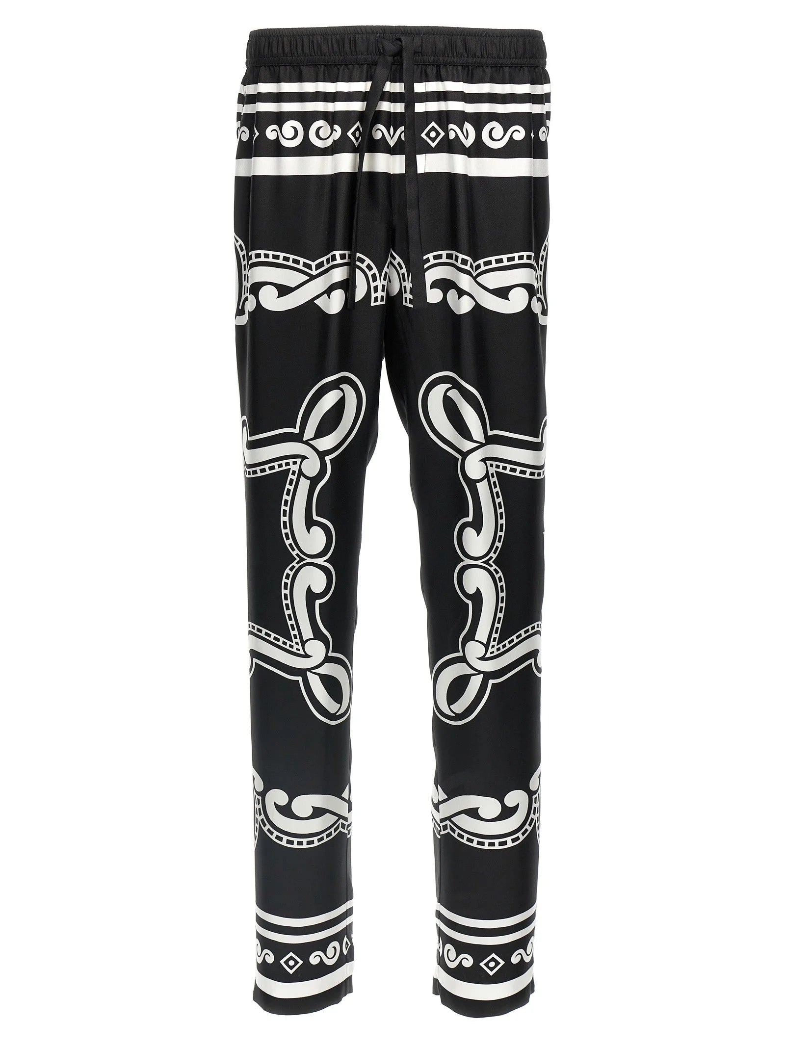 Dolce & Gabbana Bicolor Silk Casual Pants - 48 | M