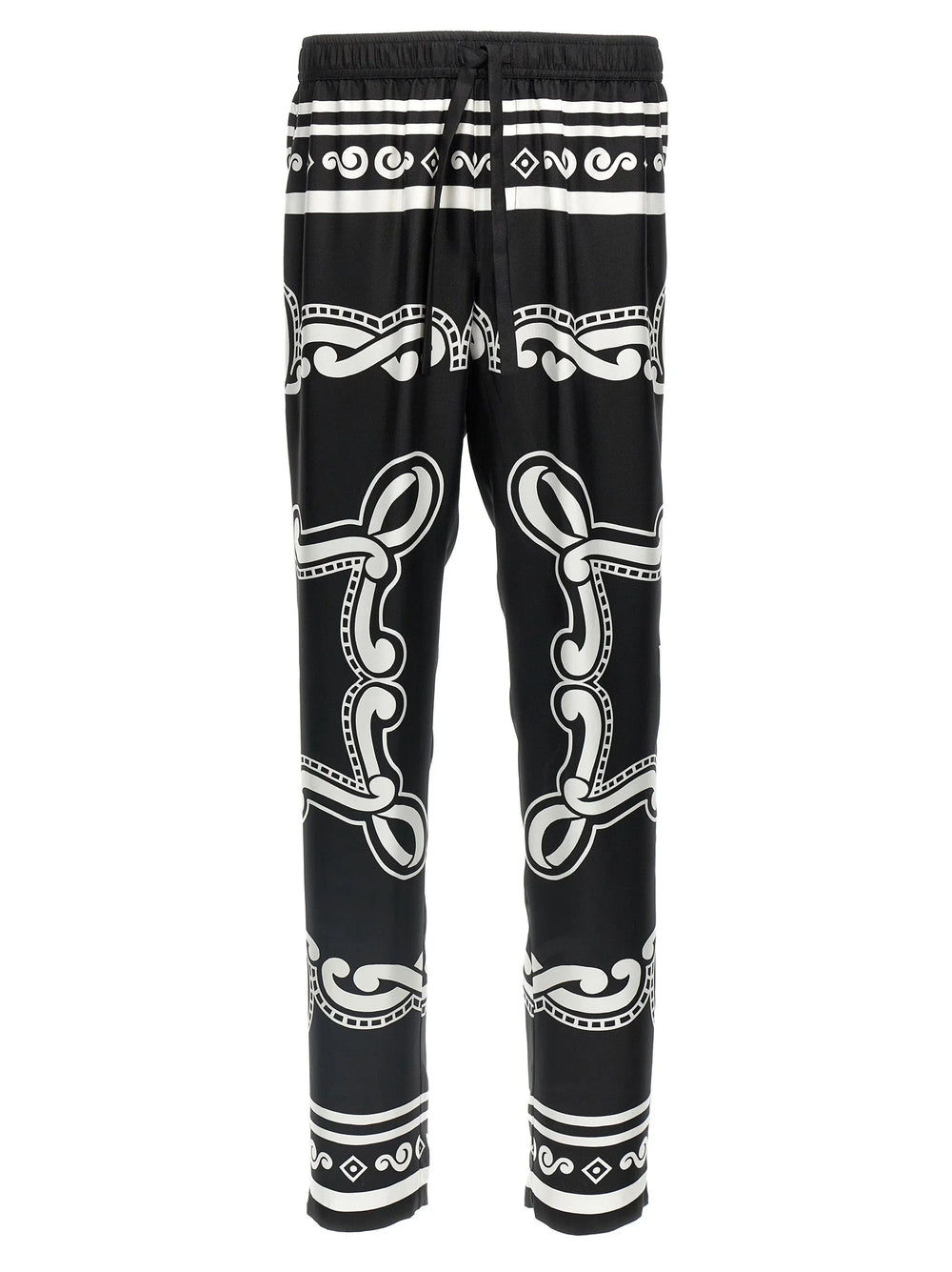 Dolce & Gabbana Bicolor Silk Casual Pants - 48 | M