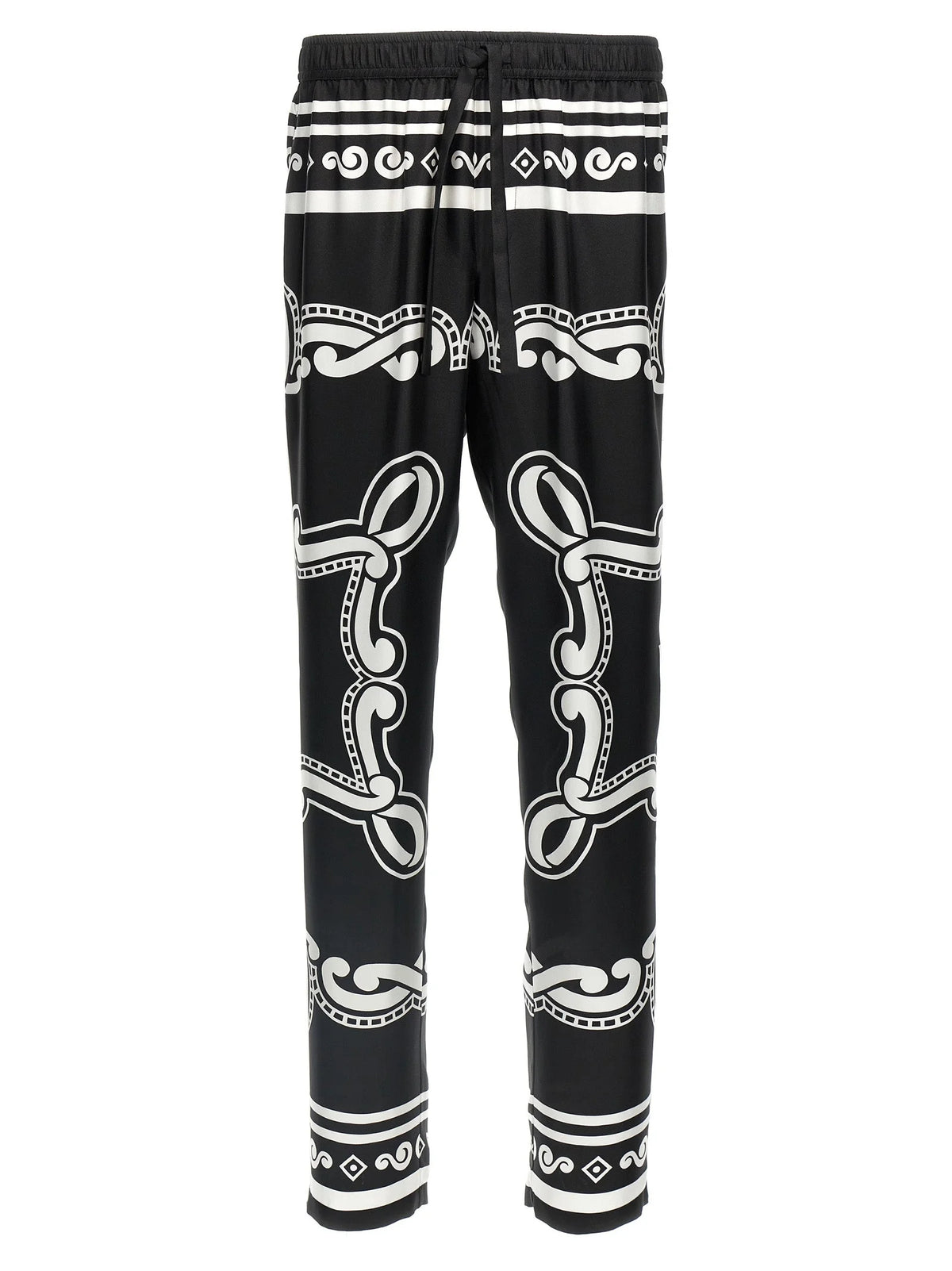 Dolce & Gabbana Bicolor Silk Casual Pants - 48 | M