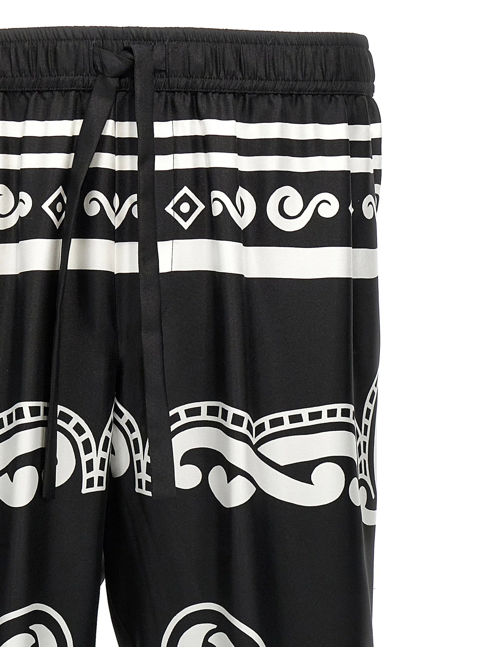 Dolce & Gabbana Bicolor Silk Casual Pants - 48 | M