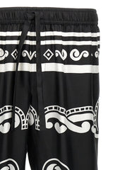 Dolce & Gabbana Bicolor Silk Casual Pants - 48 | M