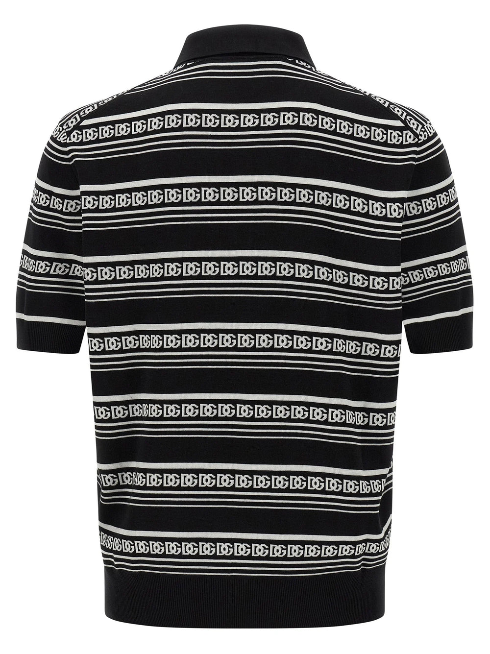 Dolce & Gabbana Bicolor Silk Polo Shirt - XXL