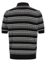 Dolce & Gabbana Bicolor Silk Polo Shirt - XXL