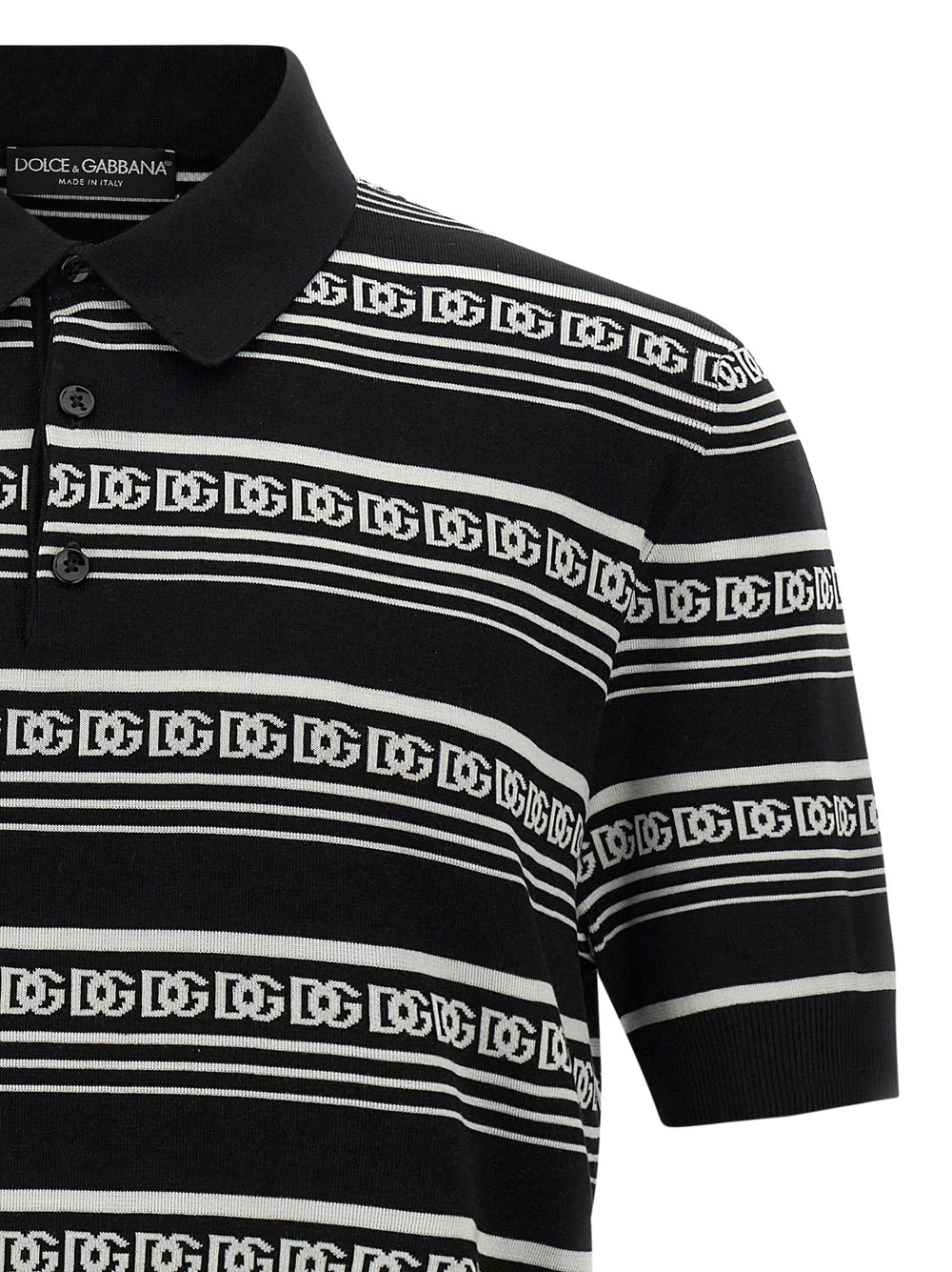 Dolce & Gabbana Bicolor Silk Polo Shirt - XXL