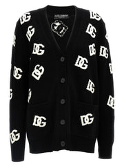 Dolce & Gabbana Bicolor Virgin Wool Cardigan - IT38