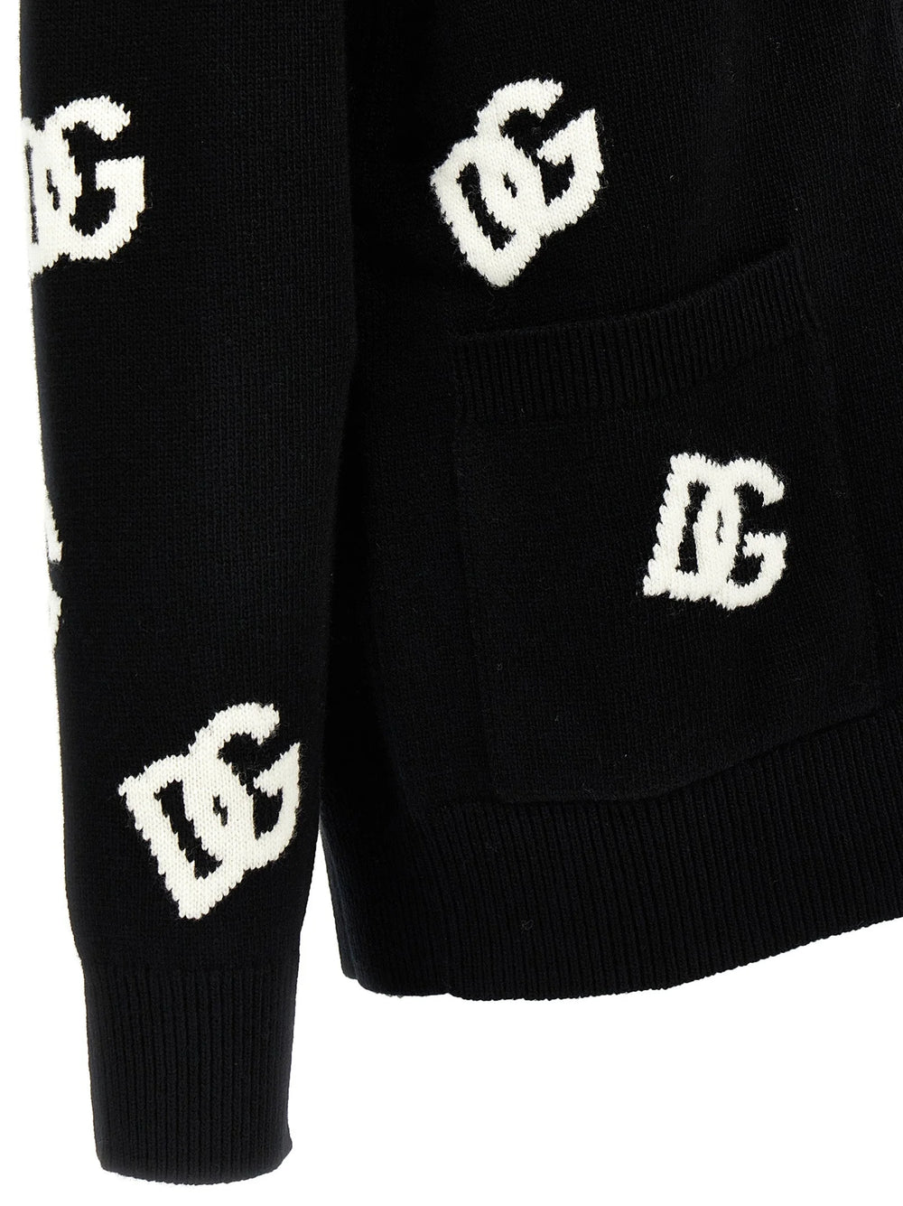 Dolce & Gabbana Bicolor Virgin Wool Cardigan - IT38