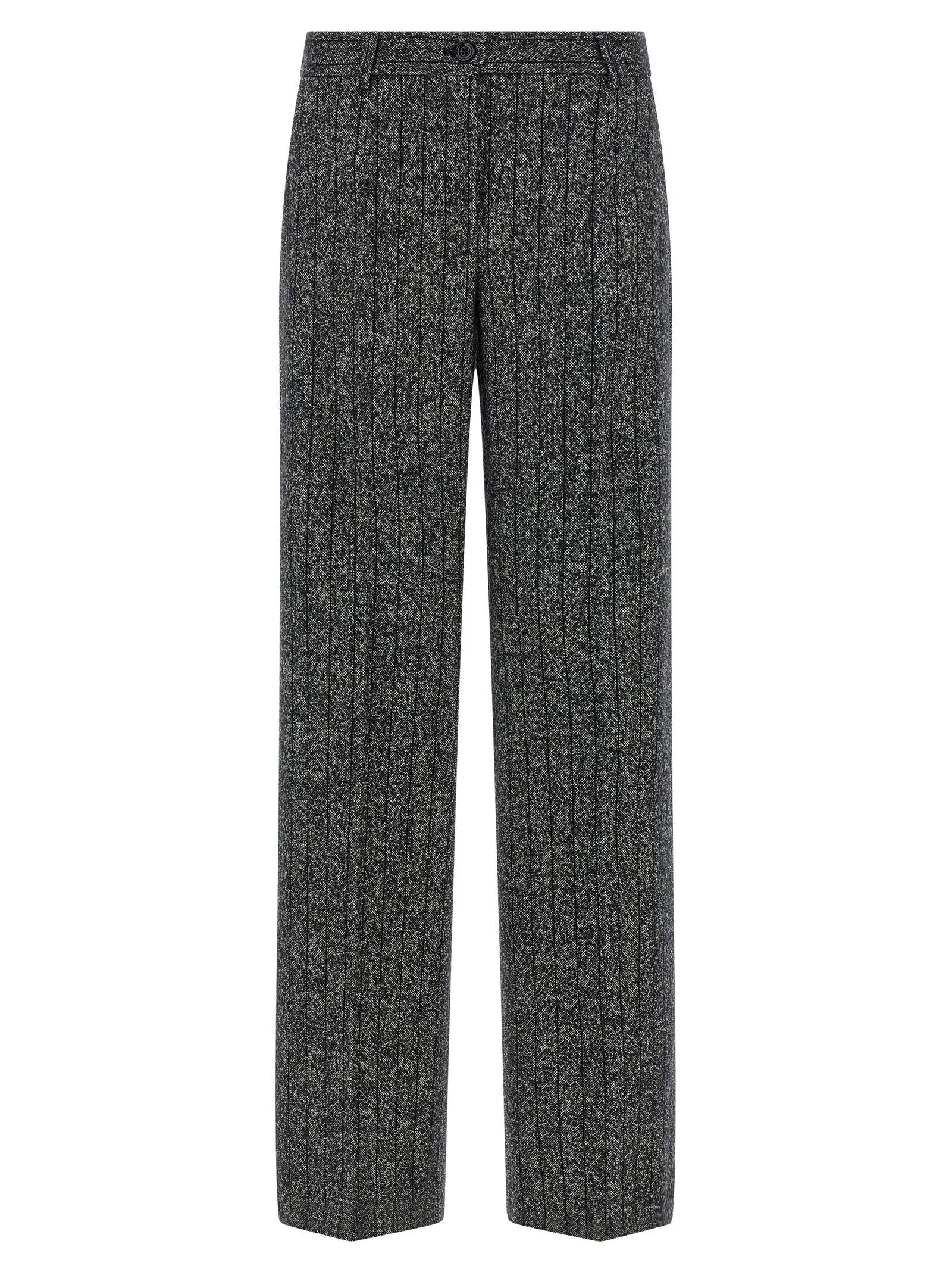Dolce & Gabbana Bicolor Virgin Wool Casual Pants