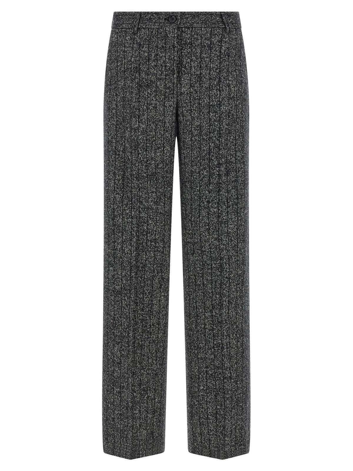 Dolce & Gabbana Bicolor Virgin Wool Casual Pants
