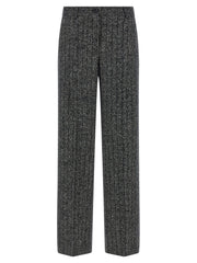 Dolce & Gabbana Bicolor Virgin Wool Casual Pants