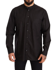 Dolce & Gabbana Black 100% Cotton Formal Dress Top Shirt - IT38 | XS - Shirts
