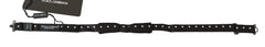 Dolce & Gabbana Black 100% Silk Polka Dot Adjustable Neck Bow Tie - Neckties
