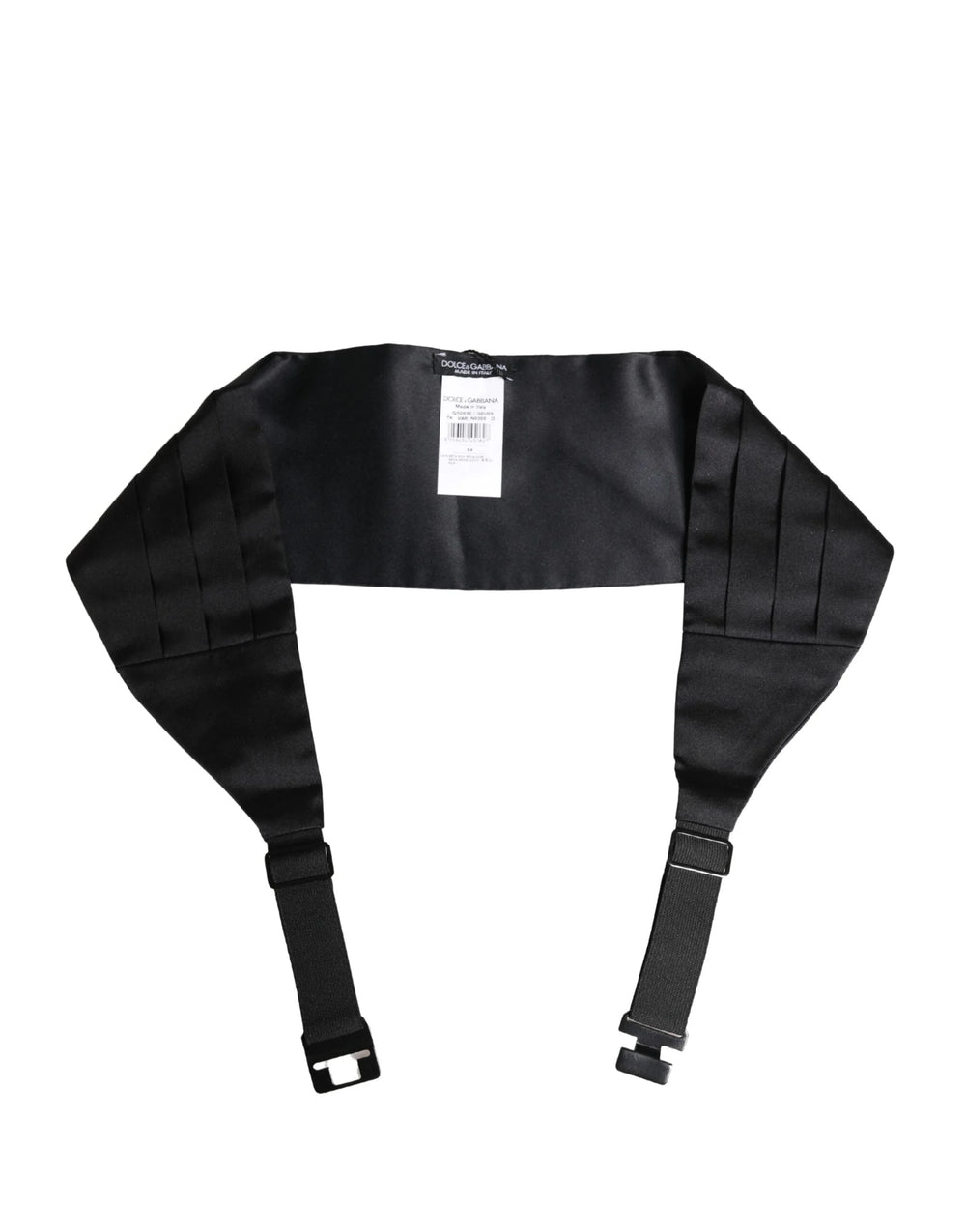 Dolce & Gabbana Black 100% Silk Wide Belt Waist Cummerbund - IT54 | XXL